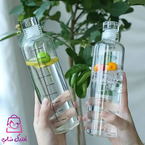 بطری آب شیشه ای